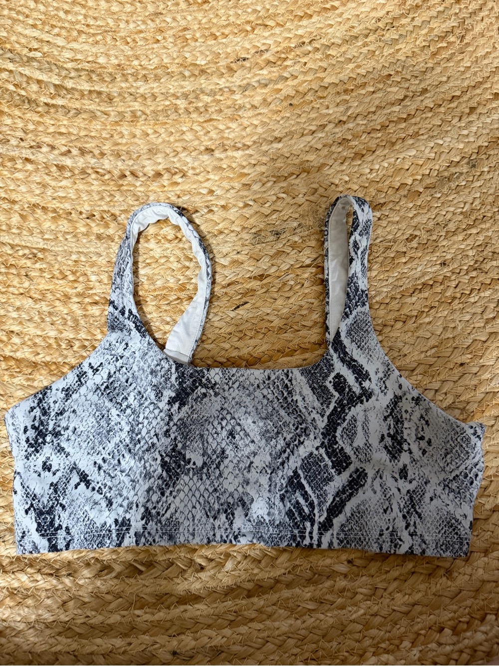 ALO Snake-Print Pet Reptile Harness Top - White & Black